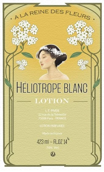 L.T. Piver — étiquette Héliotrope Blanc