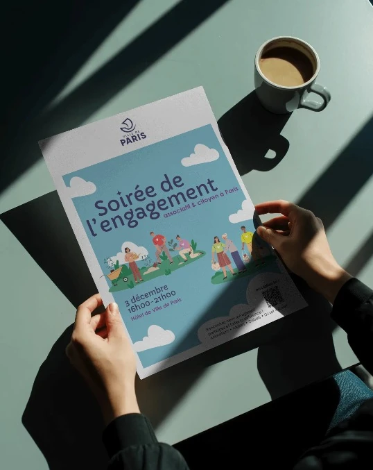 Ville de Paris — affiche Soirée de l'engagement
